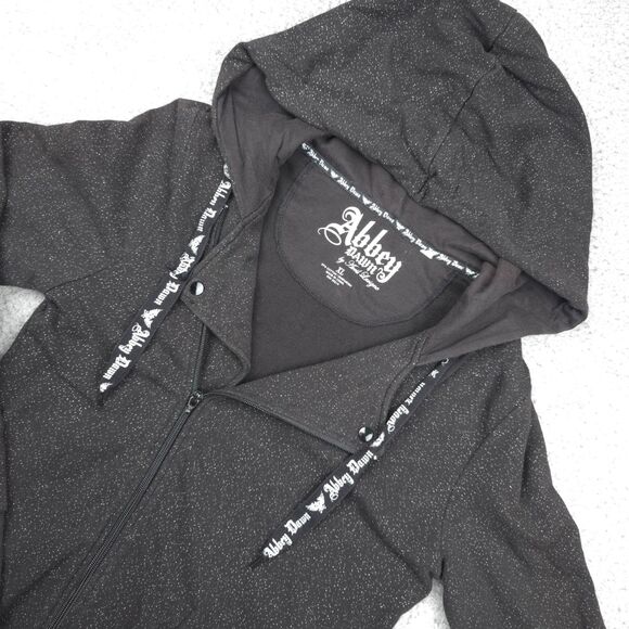 Abbey Dawn Womens Hoodie Size XL Black Full Zip‎ Avril Lavigne Rock Glam